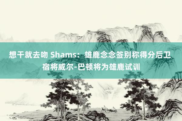 想干就去吻 Shams：雄鹿念念签别称得分后卫 宿将威尔-巴顿将为雄鹿试训