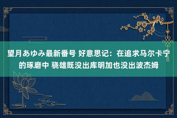 望月あゆみ最新番号 好意思记：在追求马尔卡宁的琢磨中 骁雄既没出库明加也没出波杰姆