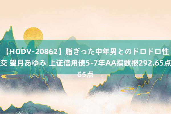 【HODV-20862】脂ぎった中年男とのドロドロ性交 望月あゆみ 上证信用债5-7年AA指数报292.65点