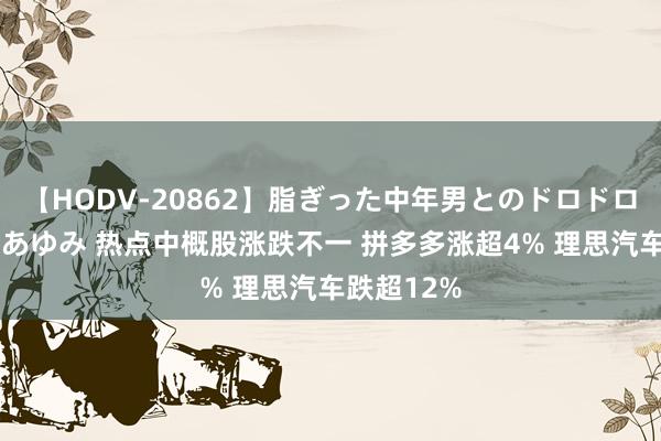 【HODV-20862】脂ぎった中年男とのドロドロ性交 望月あゆみ 热点中概股涨跌不一 拼多多涨超4% 理思汽车跌超12%