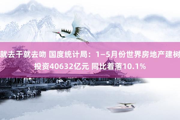 就去干就去吻 国度统计局：1—5月份世界房地产建树投资40632亿元 同比着落10.1%